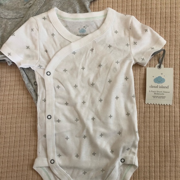 Cloud Island Unisex Infant Set of 3 One Piece Sz 6-9M - Picture 4 of 8